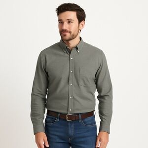 Arrow Greenish Gray Dress Shirt
